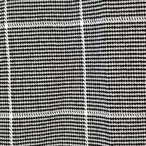 Anne Klein Women's Gray White Plaid Straight Leg Pull On Ankle Trousers Pants M - Picture 8 of 11